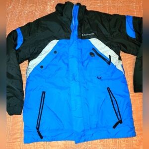 Columbia Kids 14/16 Blue and Black Ski Jacket